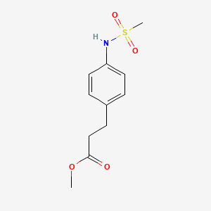 molecular formula C11H15NO4S B8441379 Methyl 3-(4-(methylsulfonamido)phenyl)propanoate 