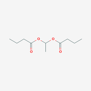 molecular formula C10H18O4 B8441388 Ethylidene dibutyrate 