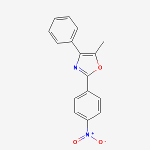 5-Methyl-2-(4-nitrophenyl)-4-phenyloxazole