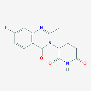 3-(7-fluoro-2-methyl-4-oxo-4H-quinazolin-3-yl)-piperidine-2,6-dione