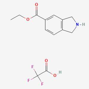 ethyl-2,3-dihydro-1H-isoindole-5-carboxylate trifluoroacetate