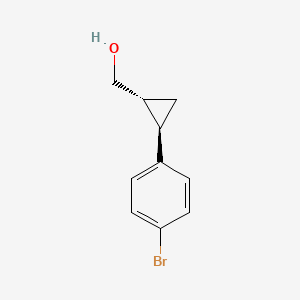 molecular formula C10H11BrO B8441434 trans-[2-(4-Bromophenyl)cyclopropyl]methanol 