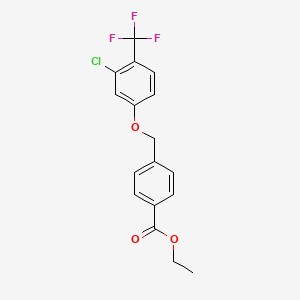 Ethyl 4-[[3-chloro-4-(trifluoromethyl)phenoxy]methyl]benzoate