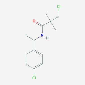 3-chloro-N-[1-(4-chlorophenyl)ethyl]-2,2-dimethylpropionamide