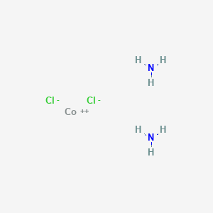 molecular formula Cl2CoH6N2 B084416 Diamminedichlorocobalt(II) CAS No. 13931-88-9