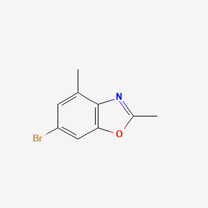 molecular formula C9H8BrNO B8441616 6-Bromo-2,4-dimethyl-1,3-benzoxazole 