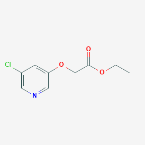 molecular formula C9H10ClNO3 B8441656 ethyl 2-(5-chloropyridin-3-yl)oxyacetate 