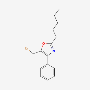 B8441791 5-(Bromomethyl)-2-pentyl-4-phenyl-1,3-oxazole CAS No. 89150-38-9