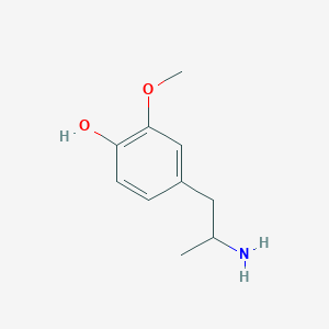 molecular formula C10H15NO2 B084419 4-(2-Aminopropyl)-2-methoxyphenol CAS No. 13026-44-3