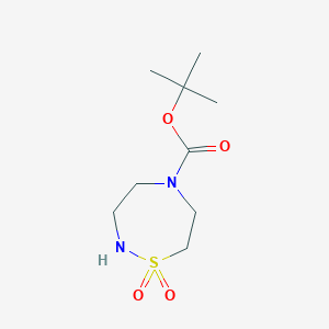 molecular formula C9H18N2O4S B8442221 Tert-butyl 1,2,5-thiadiazepane-5-carboxylate 1,1-dioxide 