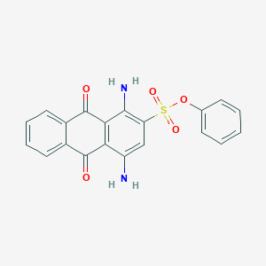 2-Anthracenesulfonic acid, 1,4-diamino-9,10-dihydro-9,10-dioxo-, phenyl ester