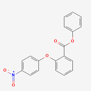 molecular formula C19H13NO5 B8442332 Phenyl 2-(4-nitrophenoxy)benzoate CAS No. 89076-17-5