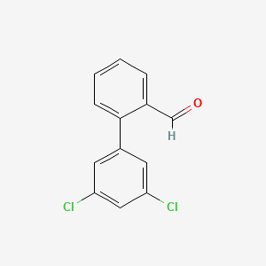 molecular formula C13H8Cl2O B8442493 3',5'-Dichlorobiphenyl-2-carbaldehyde CAS No. 656305-96-3