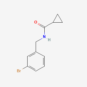 molecular formula C11H12BrNO B8442682 N-[(3-bromophenyl)methyl]cyclopropanecarboxamide 