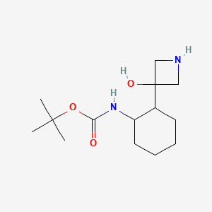 Tert-butyl 2-(3-hydroxyazetidin-3-yl)cyclohexylcarbamate