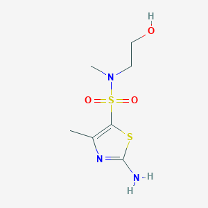 2-Amino-4-methyl-thiazole-5-sulfonic acid (2-hydroxy-ethyl)-methyl-amide