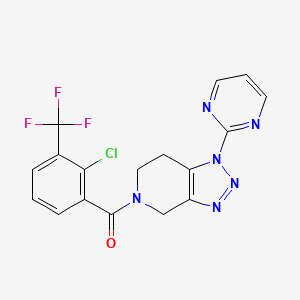 molecular formula C17H12ClF3N6O B8443097 P2X7 receptor antagonist-3 