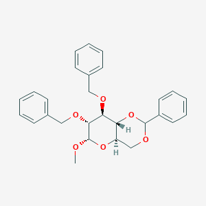 molecular formula C28H30O6 B084431 Methyl 4,6-O-benzylidene-2,3-DI-O-benzyl-A-D-glucopyranoside CAS No. 13225-19-9