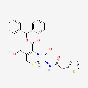 Diphenylmethyl 3-hydroxymethyl-7beta-(2'-thienylacetamido)-ceph-3-em-4-carboxylate