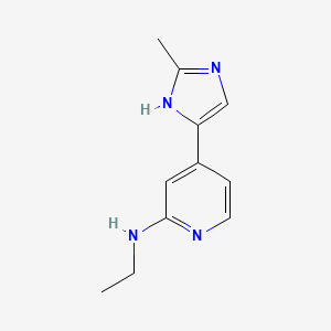 2-Ethylamino-4-(2-methyl-4-imidazolyl)pyridine