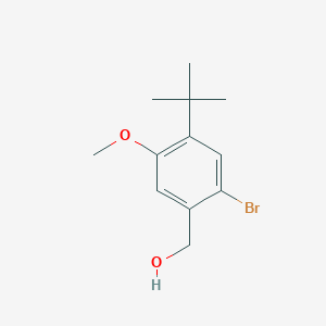 molecular formula C12H17BrO2 B8443264 (2-Bromo-4-tert-butyl-5-methoxy-phenyl)-methanol 