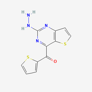 2-Hydrazinothieno[3,2-d]pyrimidin-4-yl 2-thienylmethanone