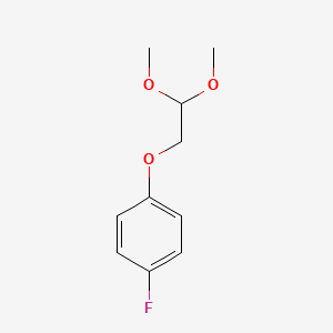molecular formula C10H13FO3 B8443369 1-(2,2-Dimethoxyethoxy)-4-fluorobenzene 