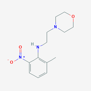 molecular formula C13H19N3O3 B8443372 2-methyl-N-(2-morpholin-4-ylethyl)-6-nitroaniline 