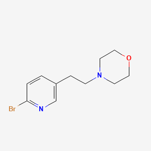 molecular formula C11H15BrN2O B8443393 4-(2-(6-Bromopyridin-3-yl)ethyl)morpholine 