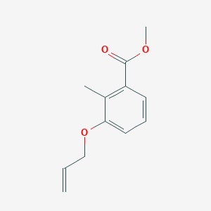 molecular formula C12H14O3 B8443395 Methyl 2-methyl-3-(prop-2-en-1-yloxy)benzoate 