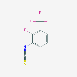 molecular formula C8H3F4NS B8443460 2-Fluoro-1-isothiocyanato-3-trifluoromethyl-benzene 