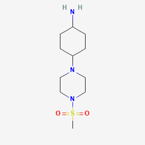 trans-4-(4-Methanesulphonyl-piperazin-1-YL)-cyclohexylamine