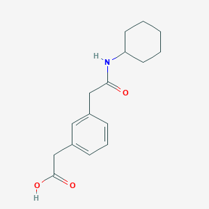 (3-Cyclohexylcarbamoylmethyl-phenyl)-acetic acid