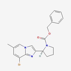 (S)-benzyl-2-(8-bromo-6-methylimidazo[1,2-a]pyridin-2-yl)pyrrolidine-1-carboxylate