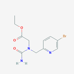 Ethyl 2-(1((5-bromopyridin-2-yl)methyl)ureido)acetate