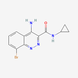 4-Amino-8-bromo-N-cyclopropyl-cinnoline-3-carboxamide