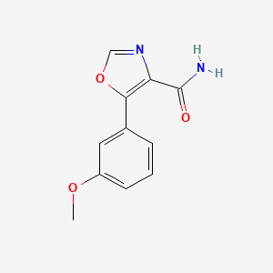 5-(3-Methoxyphenyl)-4-oxazolecarboxamide