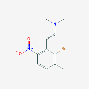 molecular formula C11H13BrN2O2 B8443651 [2-(2-Bromo-3-methyl-6-nitro-phenyl)-vinyl]-dimethyl-amine 