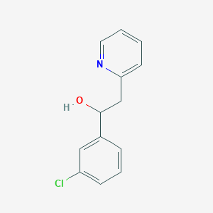 1-(3-Chlorophenyl)-2-(pyridin-2-yl)ethyl alcohol