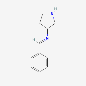 molecular formula C11H14N2 B8443700 N-(phenylmethylene)pyrrolidine-3-amine 