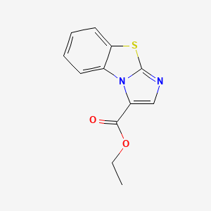 molecular formula C12H10N2O2S B8443708 Imidazo[2,1-b]benzothiazole-3-carboxylic acid ethyl ester 