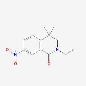 2-Ethyl-4,4-dimethyl-7-nitro-3,4-dihydro-2H-isoquinolin-1-one