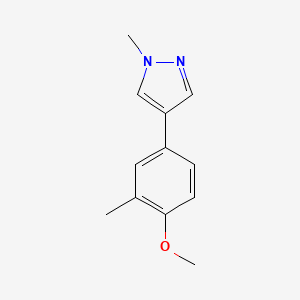 4-(4-methoxy-3-methyl-phenyl)-1-methyl-1H-pyrazole