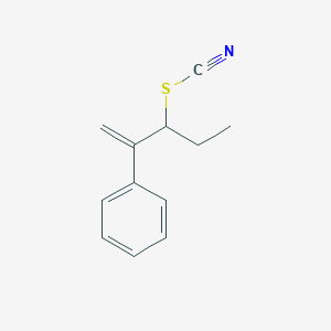 1-Ethyl-2-phenylprop-2-en-1-yl thiocyanate