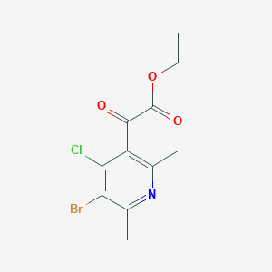 Ethyl 2-(5-bromo-4-chloro-2,6-dimethylpyridin-3-yl)-2-oxoacetate