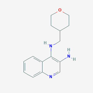 N4-(tetrahydro-2H-pyran-4-ylmethyl)quinoline-3,4-diamine