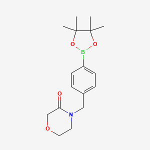 4-[4-(4,4,5,5-Tetramethyl-[1,3,2]dioxaborolan-2-yl)-benzyl]morpholin-3-one
