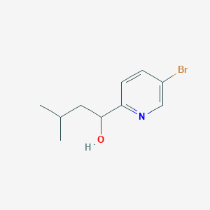 1-(5-Bromopyridin-2-yl)-3-methylbutan-1-ol