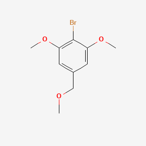 molecular formula C10H13BrO3 B8443775 2-Bromo-1,3-dimethoxy-5-(methoxymethyl)benzene 