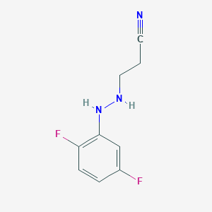 3-(2-(2,5-Difluorophenyl)hydrazinyl)propanenitrile